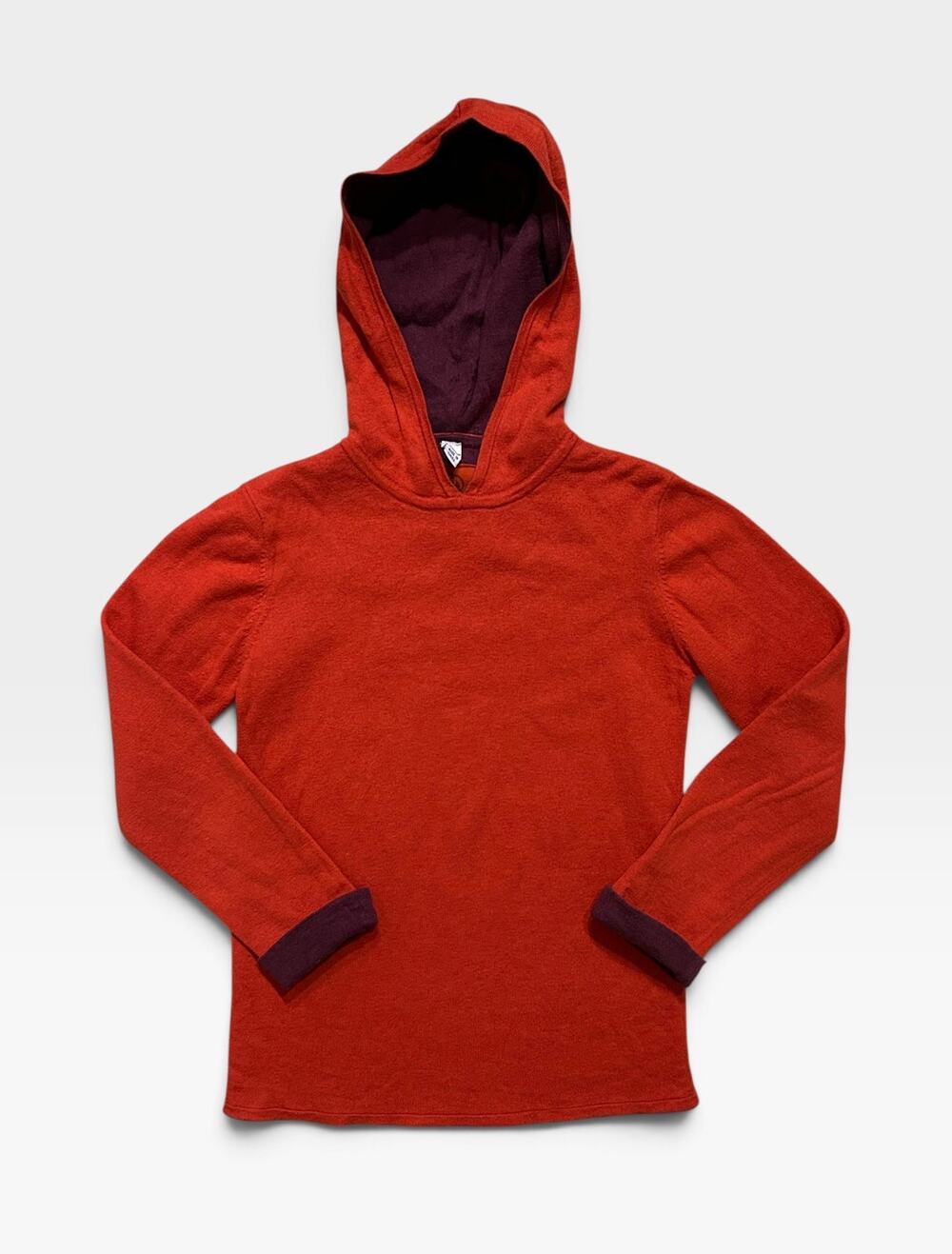 Petit Bateau Wool Blend Hooded Sweater, Size 10